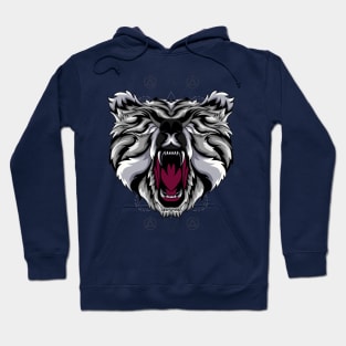 bear head mascod Hoodie